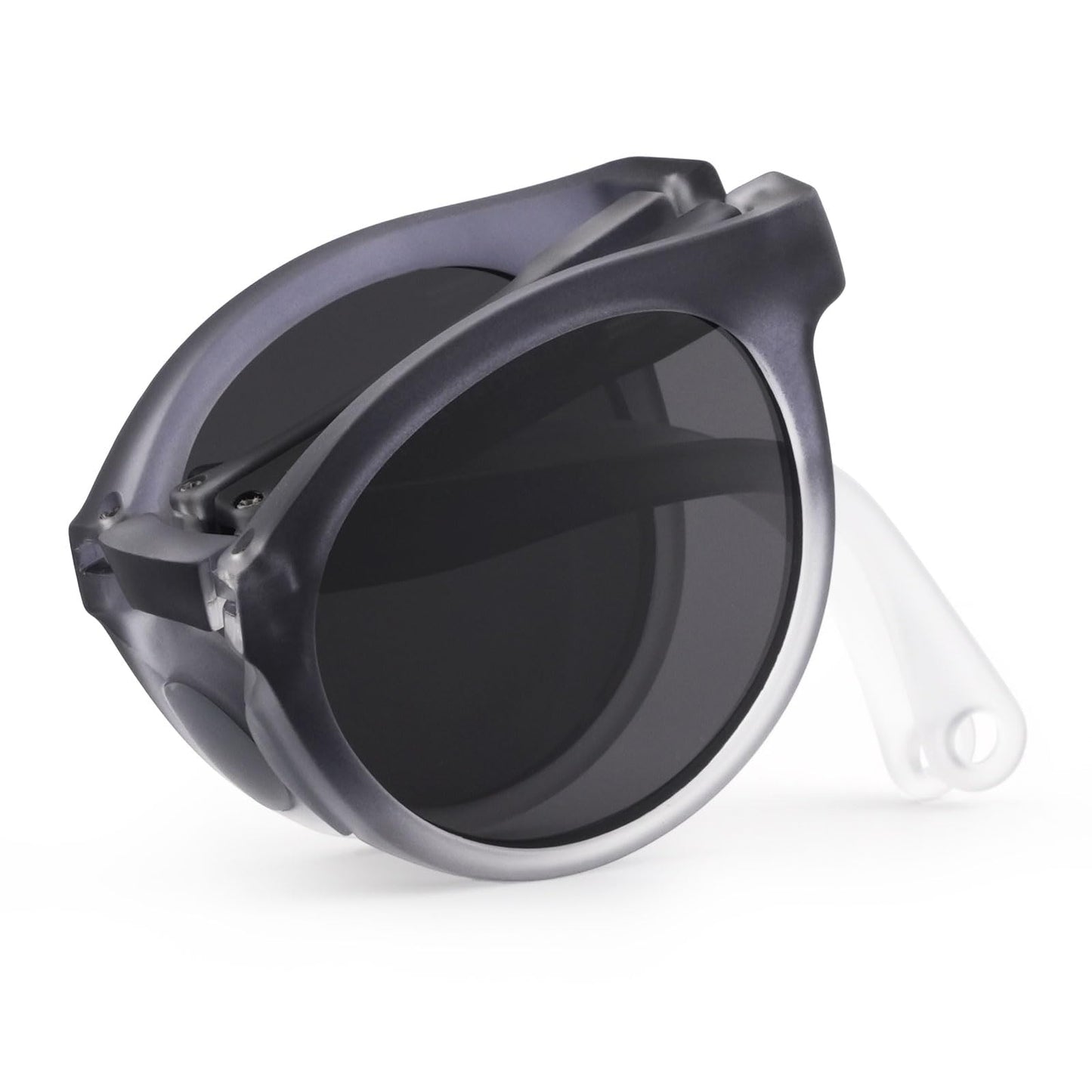 EYEBUDDY Kids Sunglasses-Boys Girls Sunglasses Folding Kids Polarized Sunglasses100% UV400 Protection Durable Portable Sunglasses for Kids Age 5-12 Folding Boys Girls Sunglasses-ZG0115-black