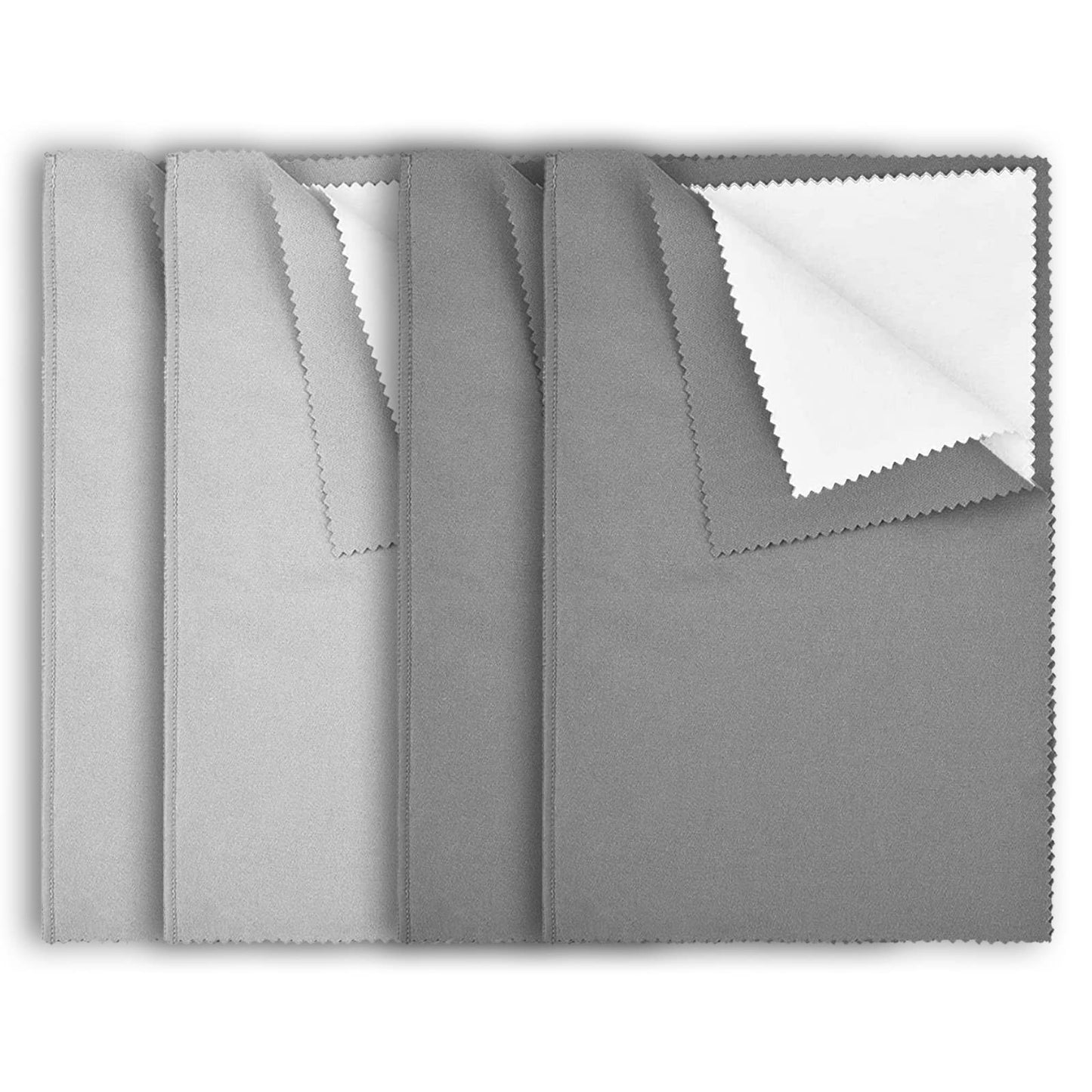4Pcs Silver Polishing Cloth Large Jewelry Cleaning ClothsMulti-Layer Double-Sided Jewelry Cleaning Cloth for GoldSterling Silver Platinum Silver Jewelry Cleaner Tarnish Remove