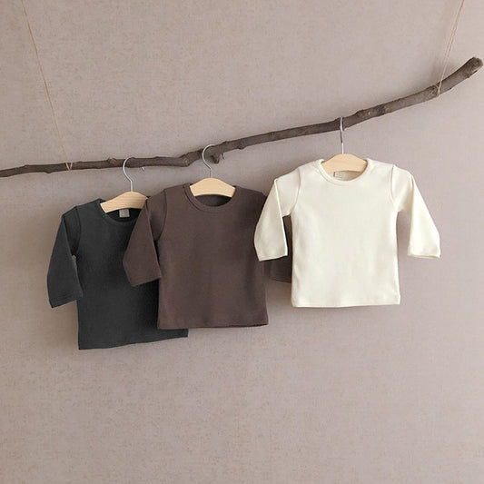 Cotton Long Sleeve T-shirts for Newborns 3-24M