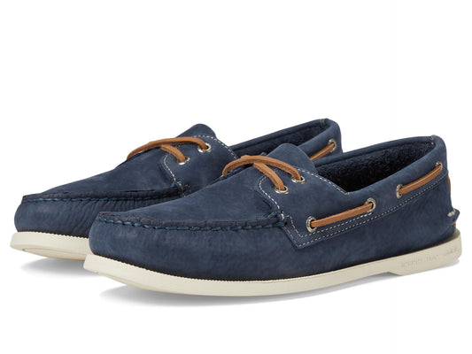 Sperry Mens Shoes Mens Authentic Original 2-Eye Summer Boat Shoe Navy 11.5