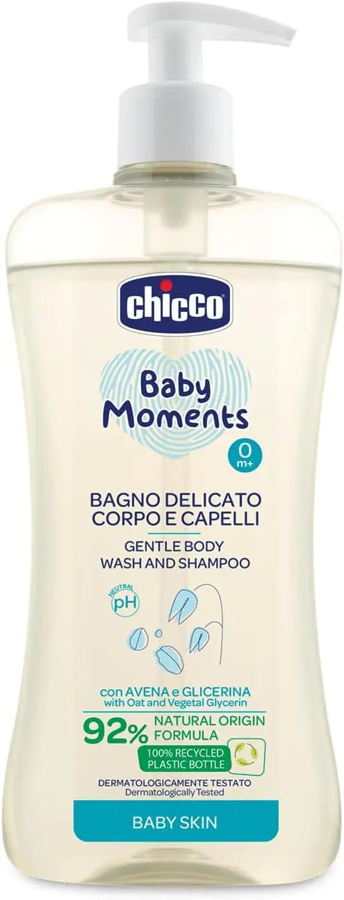Chicco Baby Moments Gentle Body Wash & Shampoo