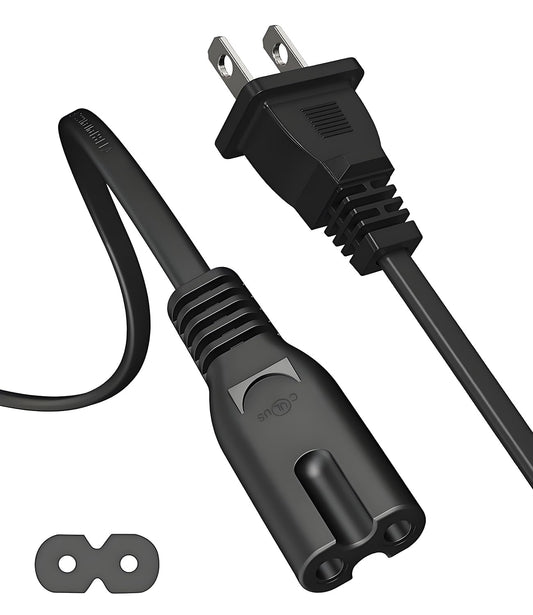 AC Power Cord for Xbox Series S/XXbox One X/SSony PS4/PS5/PS4 Slim/PS3 Slim/PS3 Super SlimPlayStation 4 PlayStation 5 PlayStation 3 Slim Power Cable Replacement 6 Feet