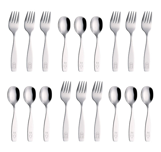 ANNOVA Childrens Flatware Set (SS S18 Forks & Spoons)