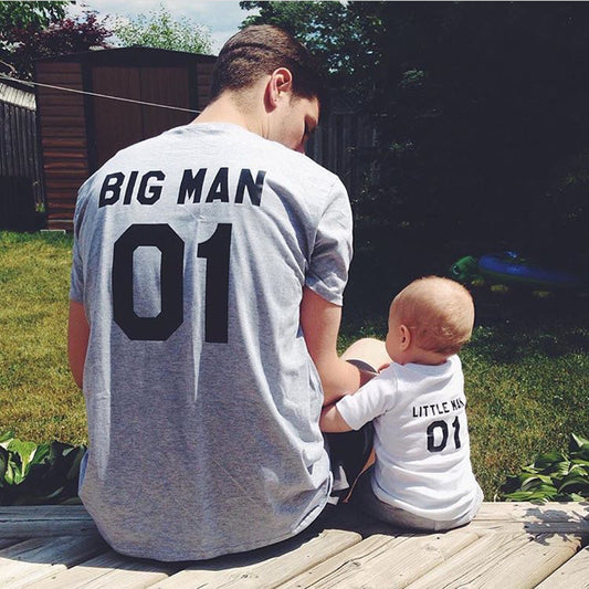 Matching Cotton T-shirts for Parents and Kids