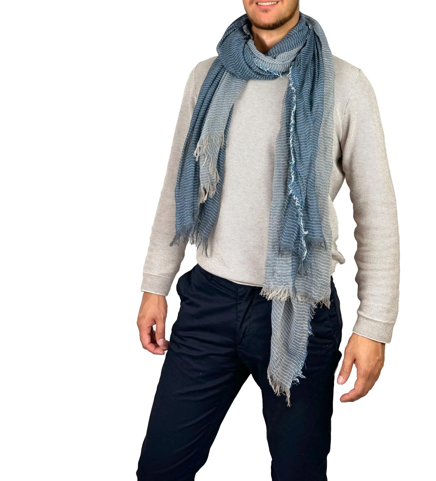 Scarf for Men Lightweight Paisley Fashion Scarves Man Gentleman Fall Winter (MFS24)