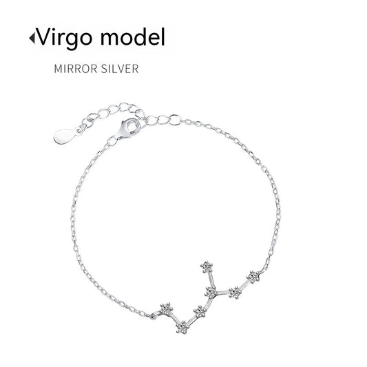 Lucky Twelve Constellation Moonstone Bracelet for Women