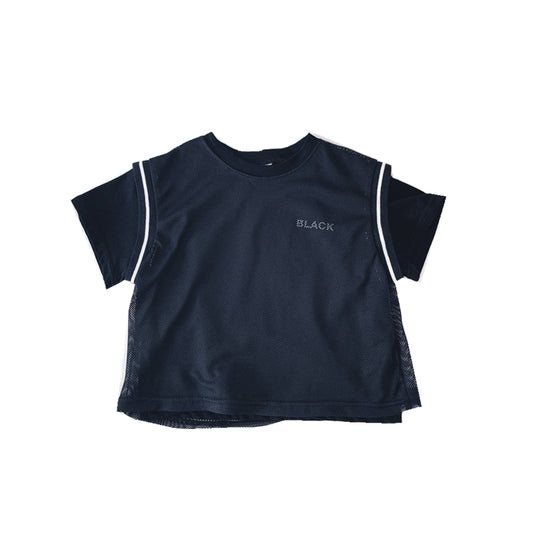 Boys' Short-Sleeved T-Shirts with Colorful Lettering