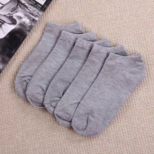 Men's Low-Cut Cotton Shallow Mesh Socks