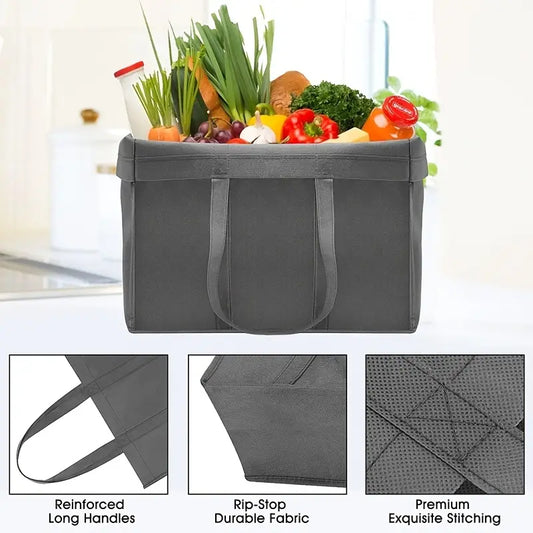 Reusable Large Foldable Grocery Tote Bags (1pc Set)