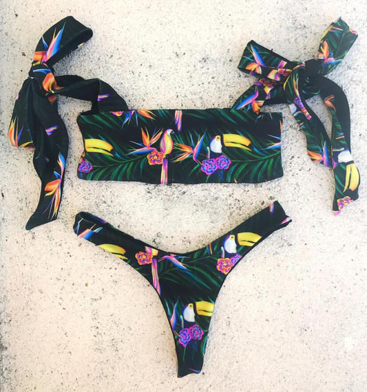 Printed Bikini Swimwear Set