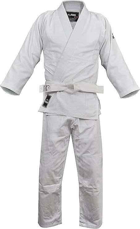 FUJI Single Weave Judo Gi Uniform - Kids & Adults Cotton Training Gi for Judo and Karate (White 5)