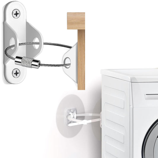 16 Set Furniture Anchors 2 Types Furniture Wall Anchor for Baby Proofing Strong Anti Tip Furniture Straps for Cabinet TV