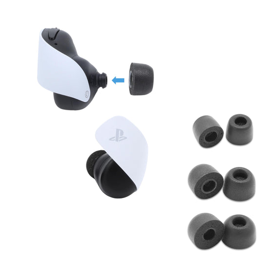 Comply Foam the Official Licensed Product for PlayStation PULSE Explore Wireless Earbuds Assorted (SML) Black 3 Pairs - Premium Memory Foam Ear tips for Noise Isolation and Ultimate Gaming Comfort