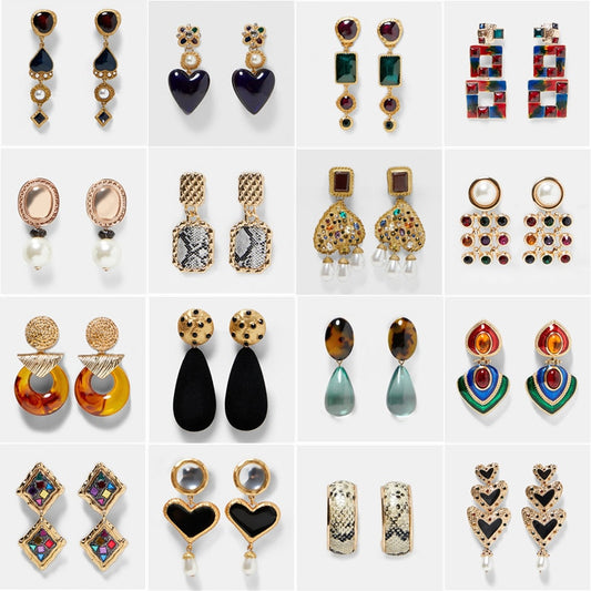 Minimalist European Style Earrings with Diamonds (Wholesale)