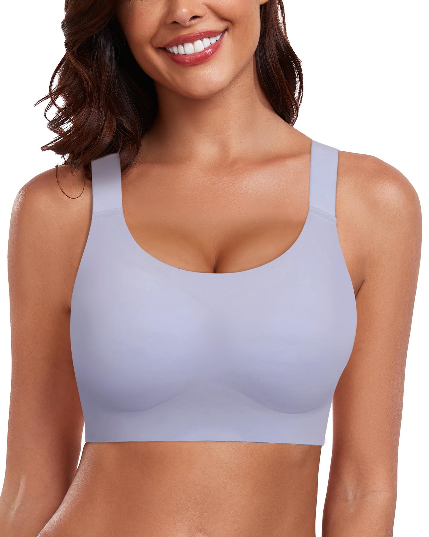 HORISUN Ladies Bras for Women No Underwires Soft Wirefree Support Bras for Women(Laurel XL)