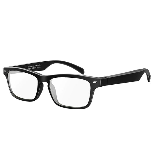 CatXQ Smart GlassesWireless BluetoothIP5 WaterproofBone Conduction Sound (Music&Call) for All Smart Devices Support Lens Replacement - Blue Light Blocking
