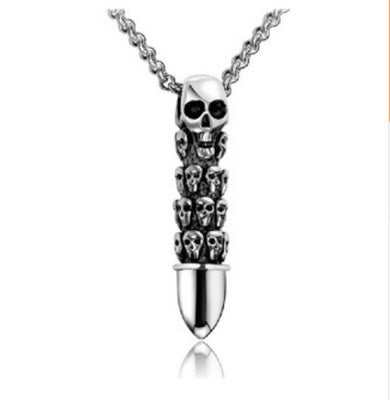 Men's Steel Warrior Jewelry - Cross Pendant Necklace