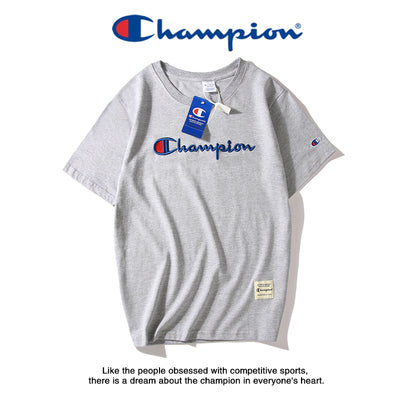 Japanese Style Champion 3D Embroidered Couple T-Shirts