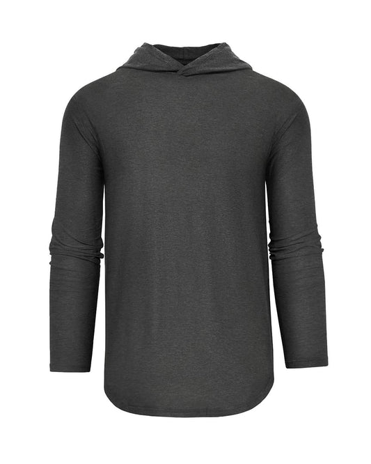 True Classic Active Hoodies for Men Premium Quick Dry Hoodies and Workout Shirts for Men. Charcoal Heather Gray XL