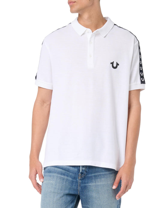 True Religion Mens Polo Optic White