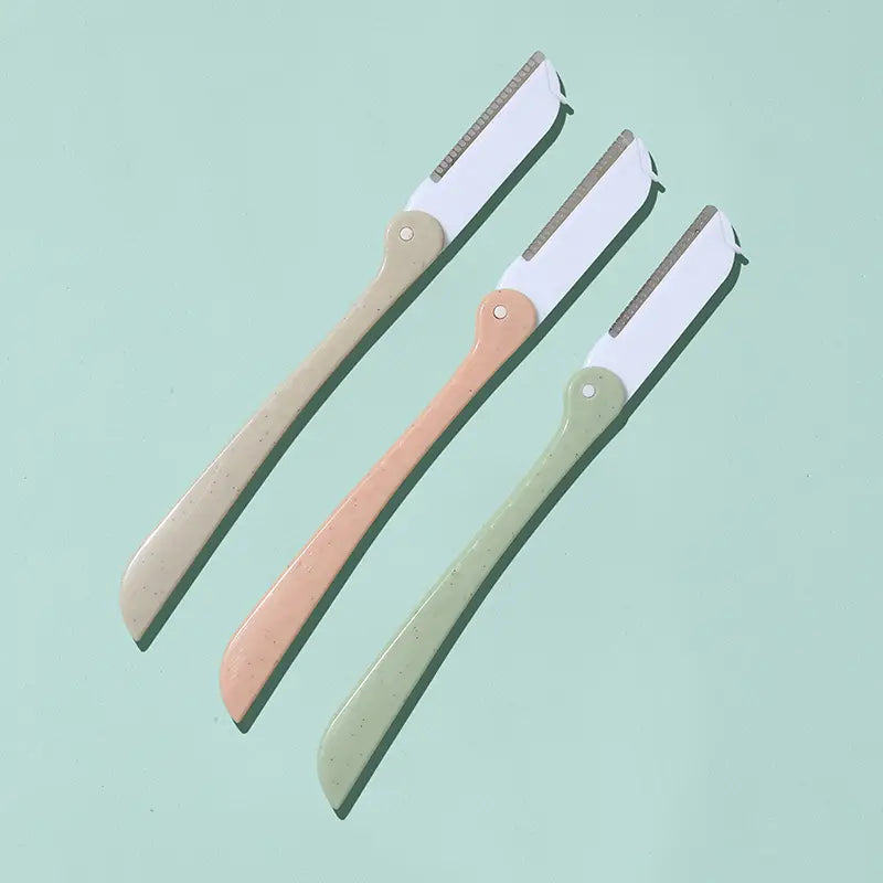 3 PCS Portable Foldable Eyebrow Razors for Women
