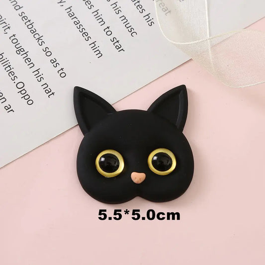 3D Cat Resin Accessories for DIY Phone Cases & Decor