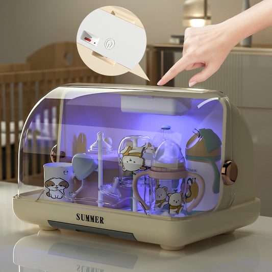 UV Sterilizer Cabinet for Baby Bottles with Dust Cover
