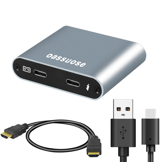 AR/XR Glasses Conversion AdapterConnects to iPhone 14 & Earlier Models via Lightning to HDMI AdapterCharge While PlayingCompatible with Nintendo Switch Playstation 4Slim/5 and Xbox Series X/S.