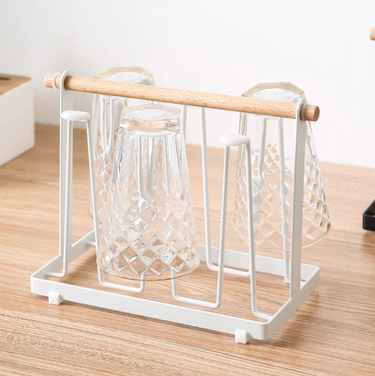 Iron Cup Holder for Draining and Displaying Mugs