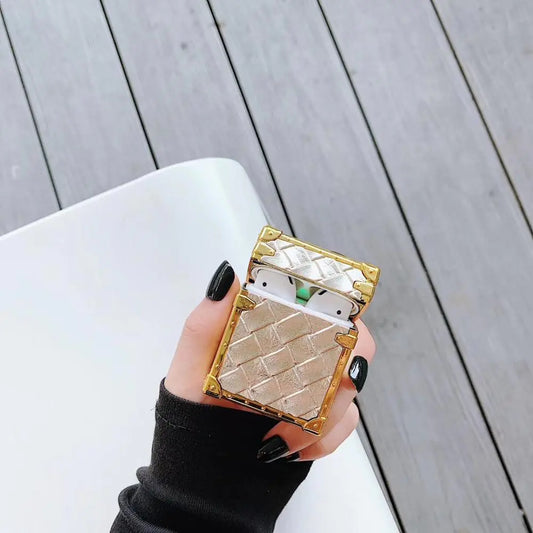 Woven Leather AirPods Case for Wireless Earbuds