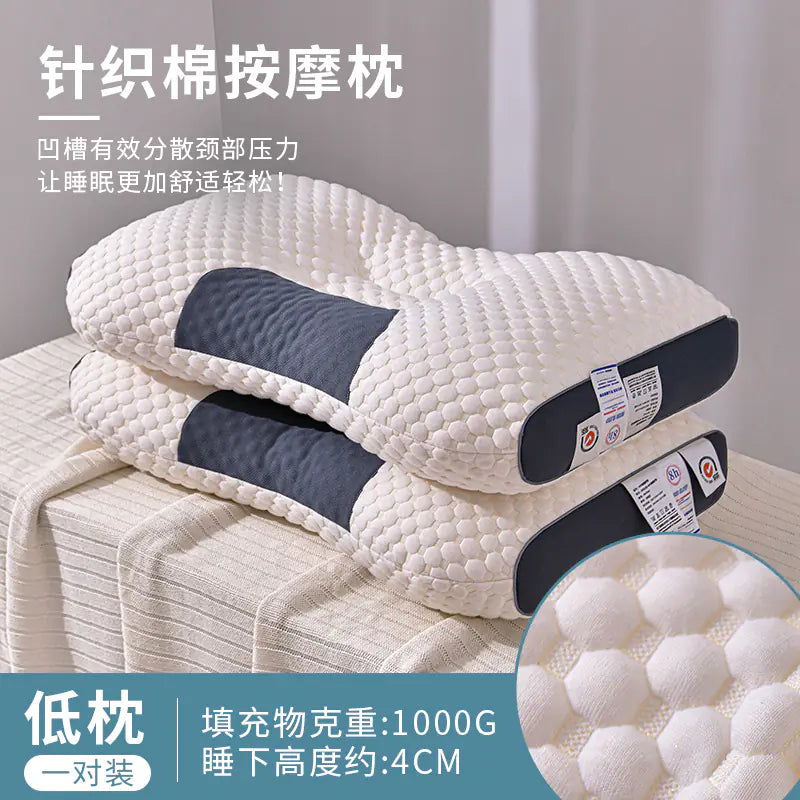 Antibacterial Neck Support Pillows for Sleep (Pair)