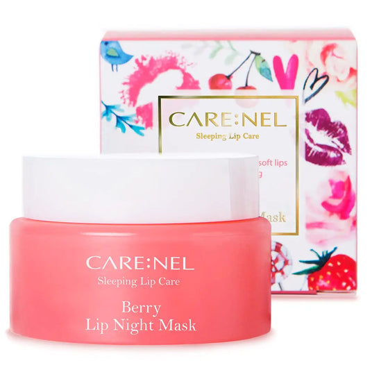 CARENEL Berry Lip Sleeping Mask 23g - Lip gloss and Moisturizers Long lasting Night Treatments Lip care balm Chapped cracked lips dry lips for girls women and Men (Berry)