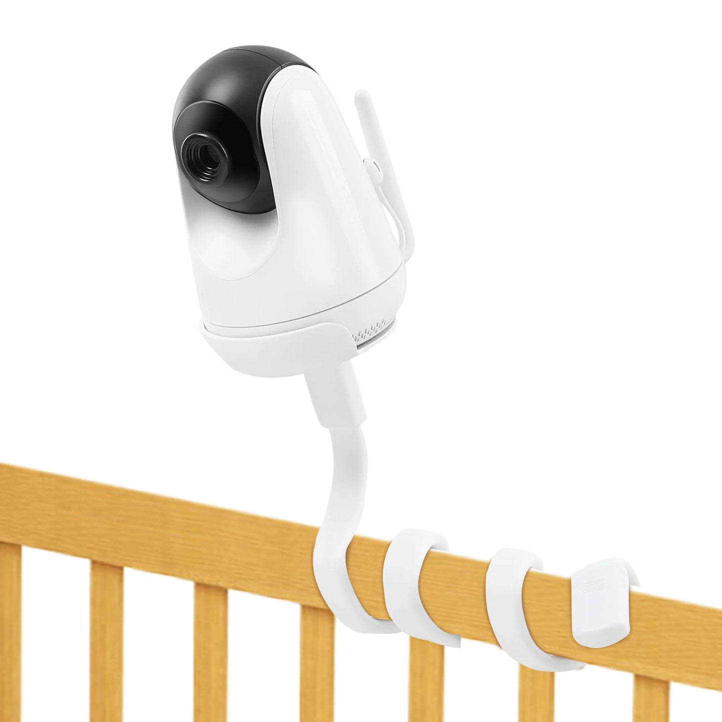HiPP Baby Monitor Mount Camera Shelf Compatible with VAVA and Most Other Baby Monitors Universal Flexible Baby Camera Holder Securely Attaches to Crib Cot Shelves or Furniture 1/4" Screw