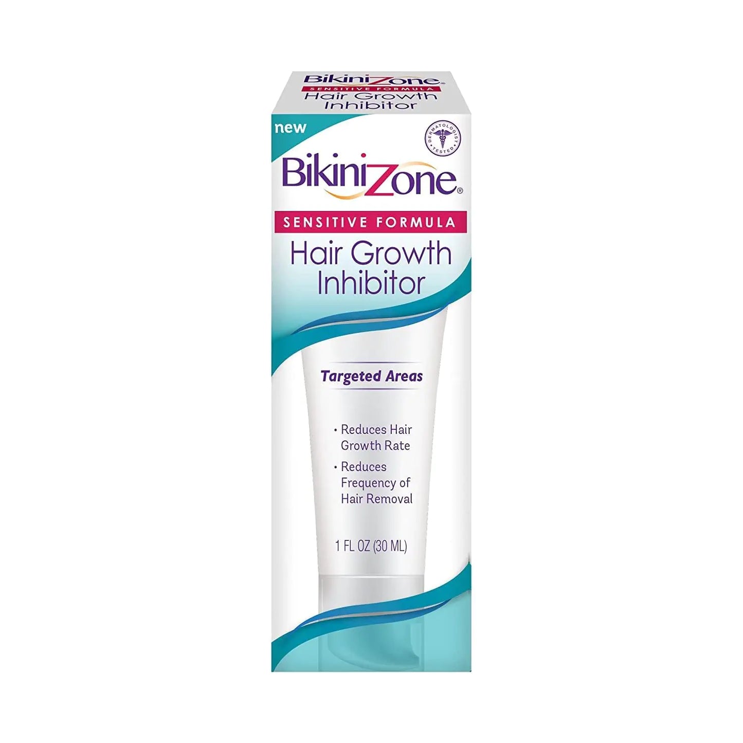 Bikini Zone Hair Growth Inhibitor Cream - Helps Stop Hair Growth for Face Legs Lips & Chin - Reduces Hair Density & Length - Painless Hair Inhibitor & Moisturizer After Waxing & Shaving (1 oz)