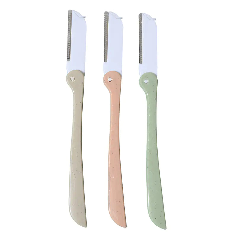 3 PCS Portable Foldable Eyebrow Razors for Women