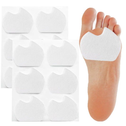 Upgrade Large Area Corn Pads Metatarsal Pads 2 in 1 12pcs White Dancers Pads for Feet 3 Pairs Felt Foot Pads Sesamoiditis Pads for Feet