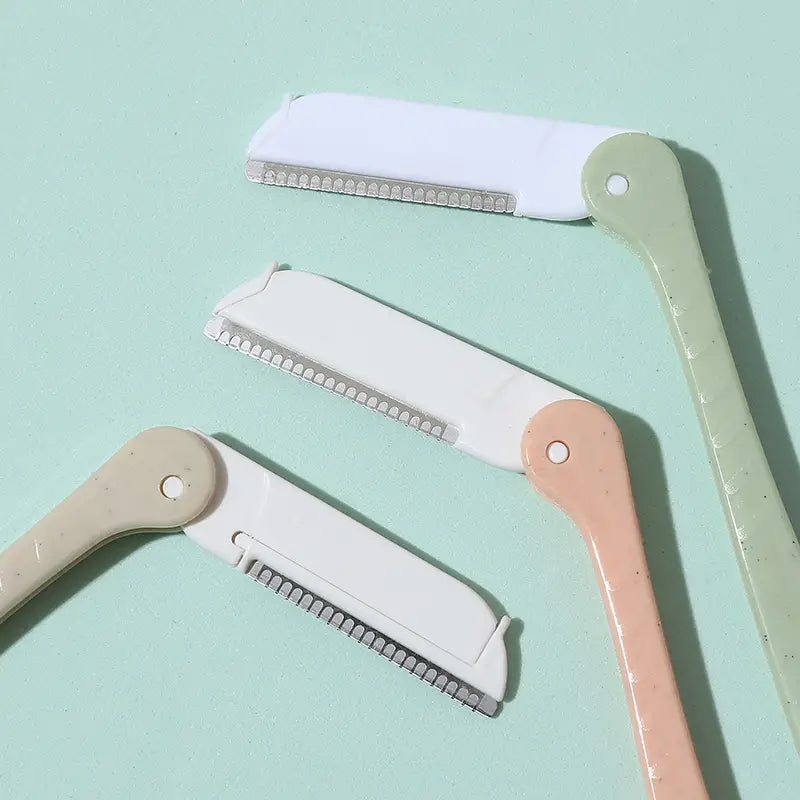 3 PCS Portable Foldable Eyebrow Razors for Women