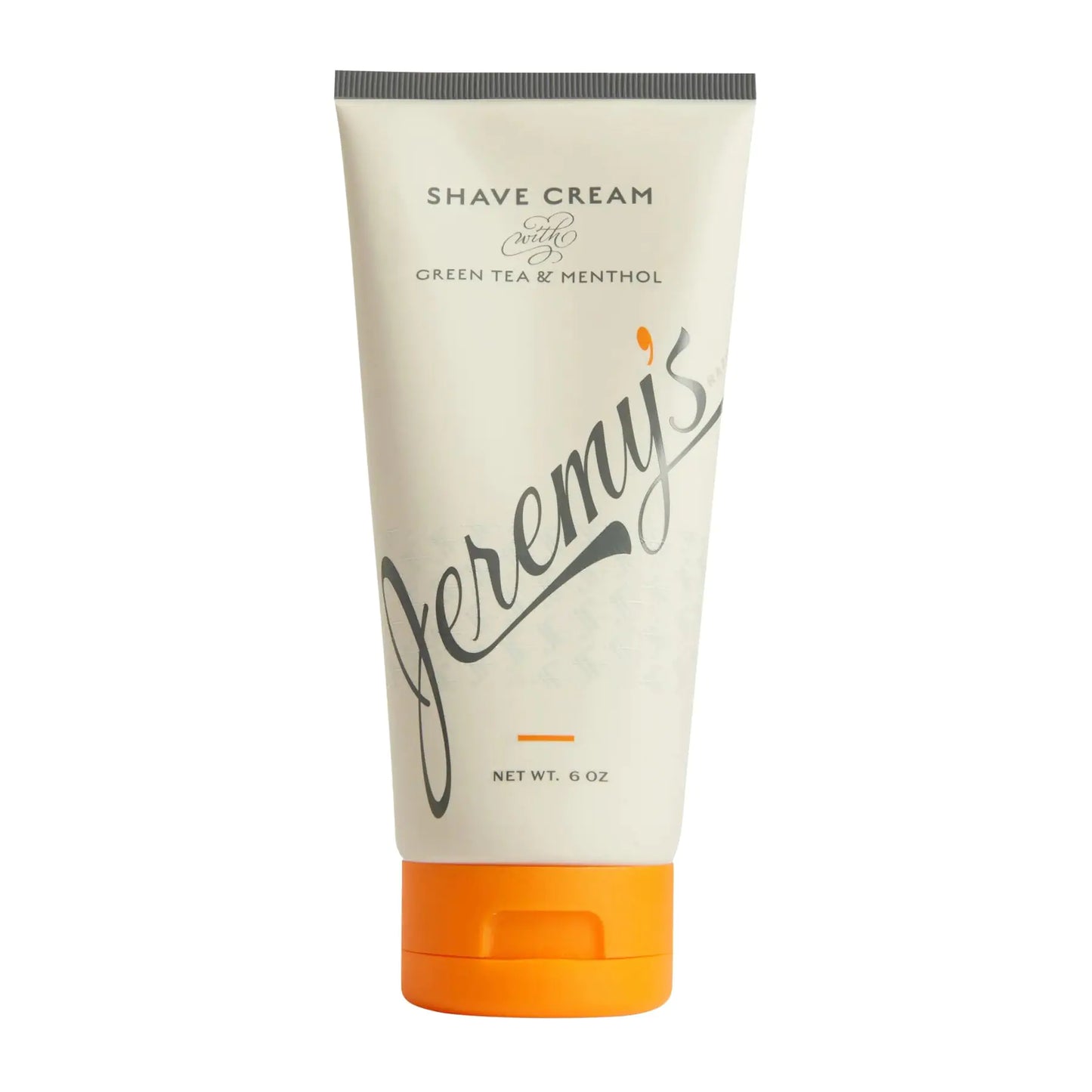 Jeremy’s Razors Shaving Cream for Men - All Natural Shave Cream With Green Tea & Menthol - Rich Lather For Face Body Head Travel Sensitive Skin & Razor Burn - Mens Grooming (Made in USA 6 Fl Oz)