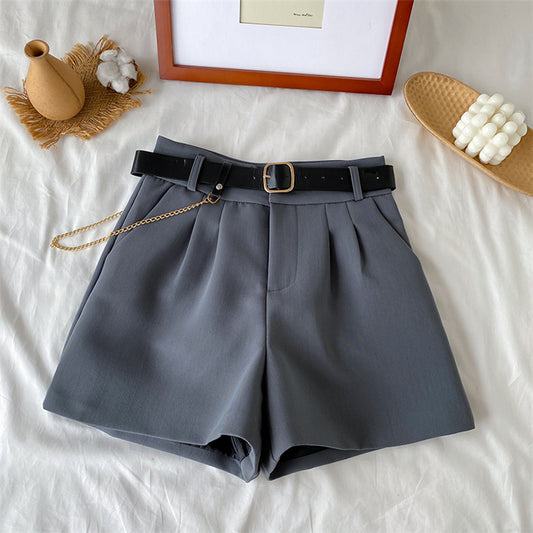 A-line Wide Leg Casual Women's Shorts Pants