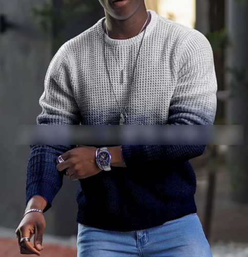 3D Pullover Casual Long Sleeve T-Shirts for Men
