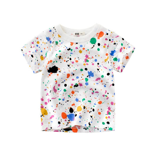 Summer Short-Sleeved T-Shirts for Boys and Babies