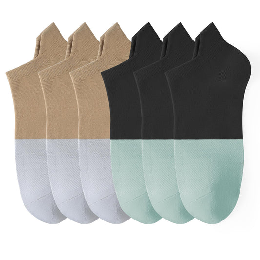 YESGG Black Ankle Socks for Women - Black Socks for Women Running Socks Womens Black Ankle Socks for Women Hiking Socks Womens Socks Size 7-9 Ankle Socks for Women Low Cut Socks Women