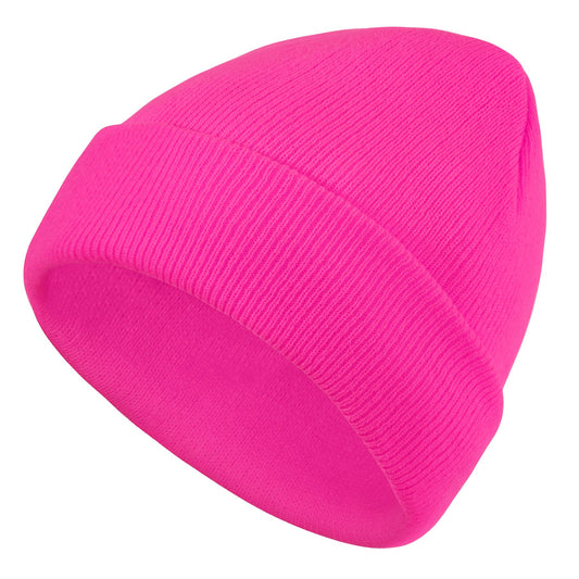 Zando Unisex Hot Pink Beanie Cute Kids Winter Beanie Hat for Girls Boys Slouchy Warm Soft Baby Winter Hat for Girls Boys Beanie Knit Hat Toddler Winter Beanies for Kids Hallowenn Accessories One Size