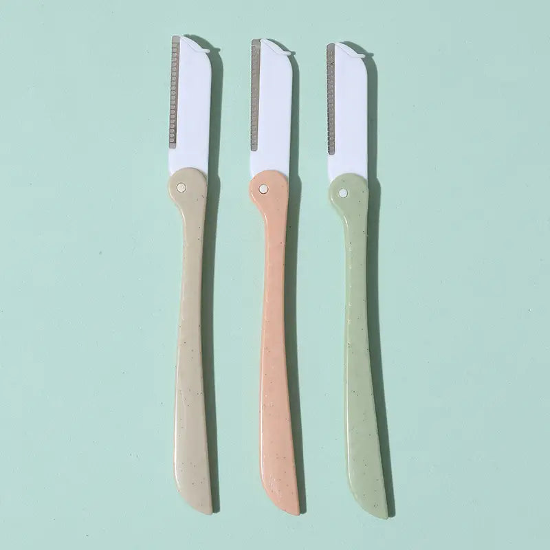 3 PCS Portable Foldable Eyebrow Razors for Women