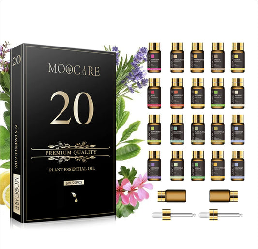 20pcs Aromatherapy Essential Oils Set