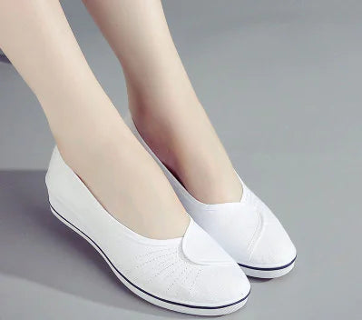 Women's Nurse Shoes - Breathable White Beauty Shoes