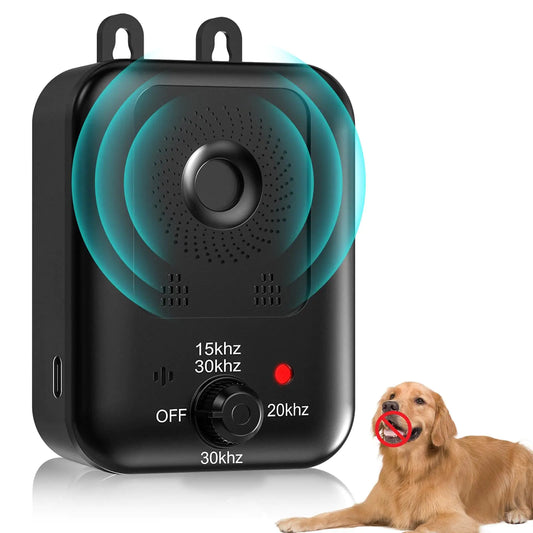 Anti Barking Devices Auto Barking Control Devices with 3 Modes Rechargeable Ultrasonic Dog Bark Box Barking Deterrent Devices Effective Stop Barking Dog Devices for Indoor & Outdoor Use
