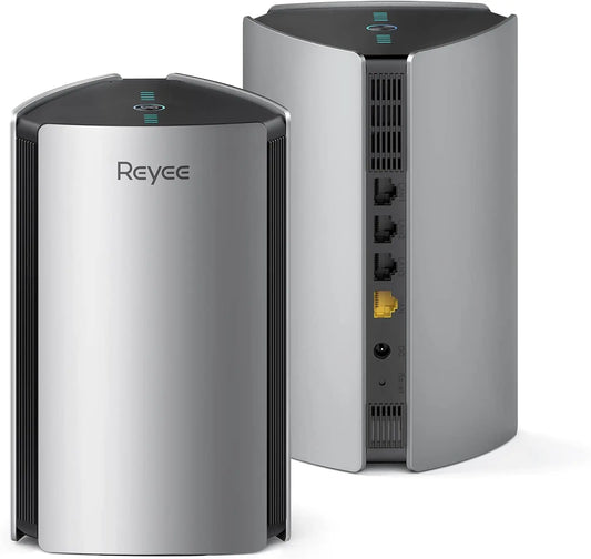 Reyee Whole Home Mesh WiFi System AX3200 Smart WiFi 6 Router RG-R6 (2-Pack) Cover 6000Sq. Ft Connect up to 150 Devices Replaces Wireless WiFi Routers and Extenders