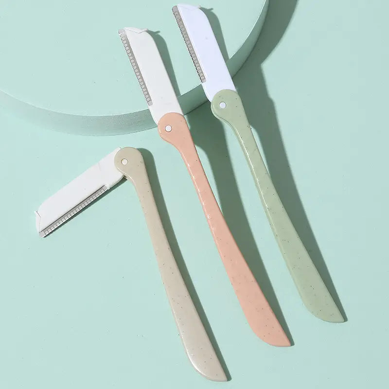 3 PCS Portable Foldable Eyebrow Razors for Women