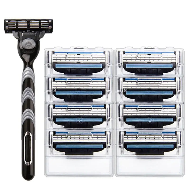 3-Layer Razor Blades for Men's Manual Razors